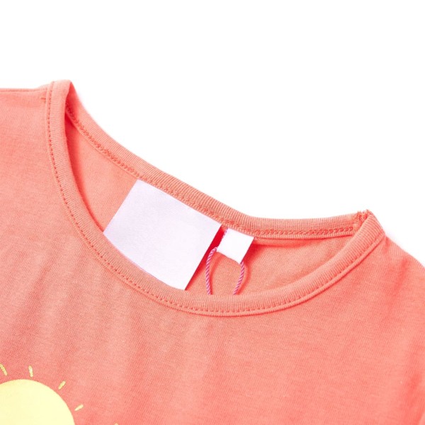 Camiseta infantil color coral 140