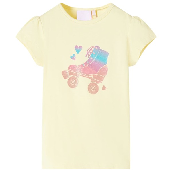 Camiseta infantil amarillo suave 116