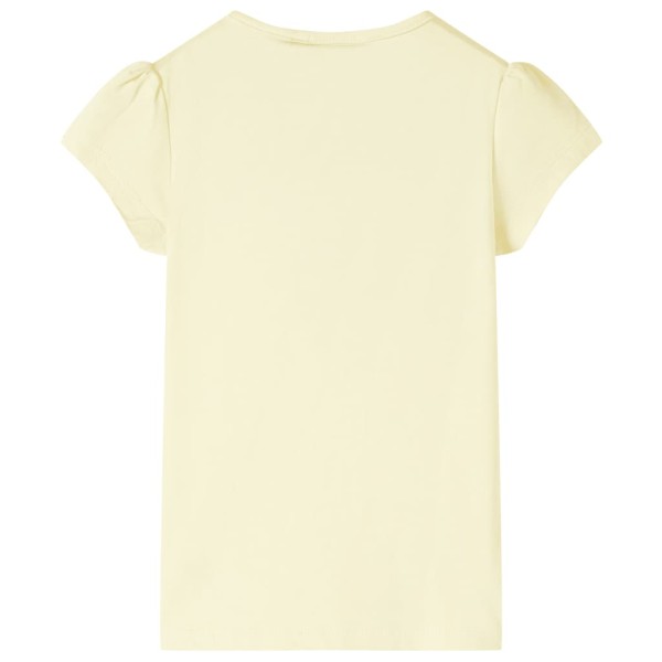 Camiseta infantil amarillo suave 116