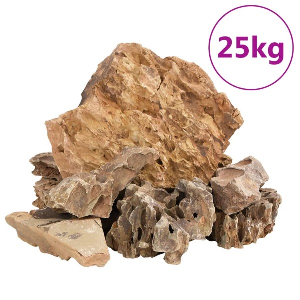 Piedras de dragón marrón 25 kg 5-30 cm