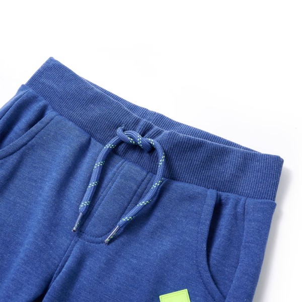 Pantalones de chándal para niños azul mélange 140