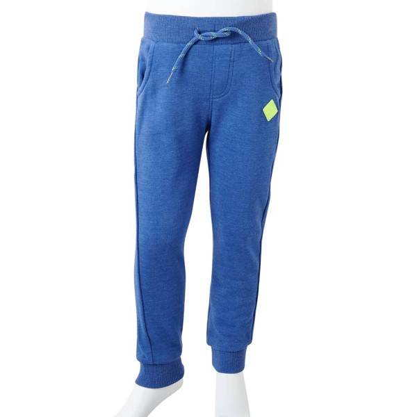 Pantalones de chándal para niños azul mélange 140