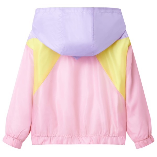 Chaqueta con capucha y cremallera para niños multicolor 92