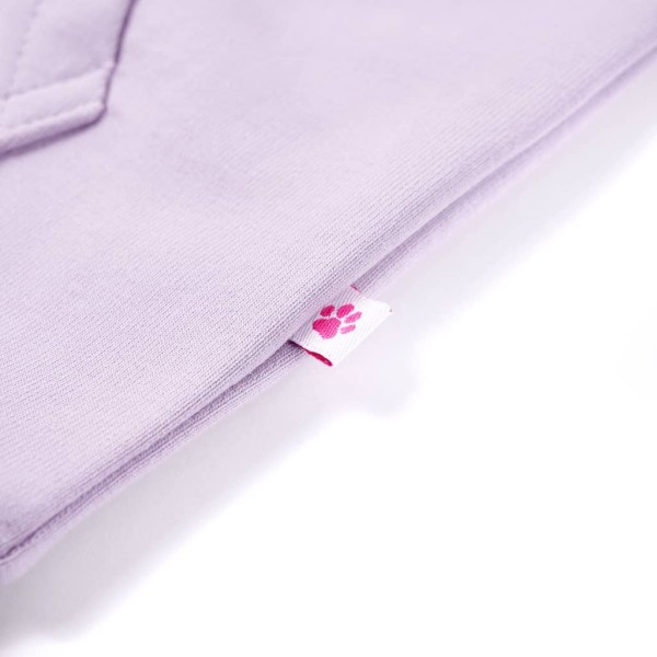 Sudadera para niños con capucha color lila 92