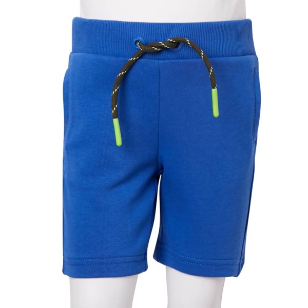 Pantalón corto para niños con cordón azul 92