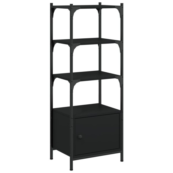 Librería de 3 estantes madera ingeniería negro 41x30x109,5 cm