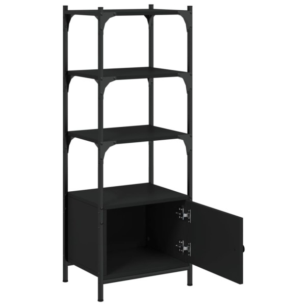 Librería de 3 estantes madera ingeniería negro 41x30x109,5 cm