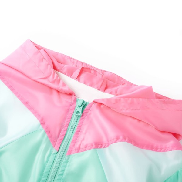 Chaqueta con capucha y cremallera para niños multicolor 128