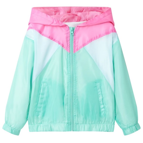 Chaqueta con capucha y cremallera para niños multicolor 104