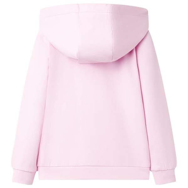 Sudadera para niños con capucha rosa claro 128