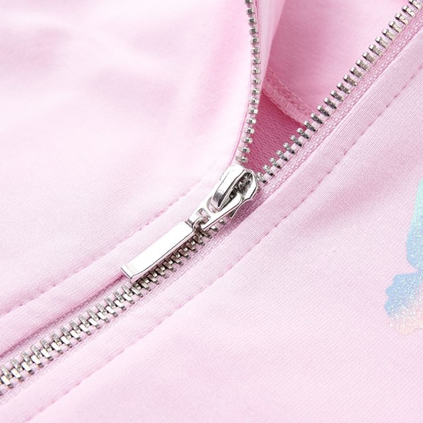 Sudadera para niños con capucha rosa claro 128