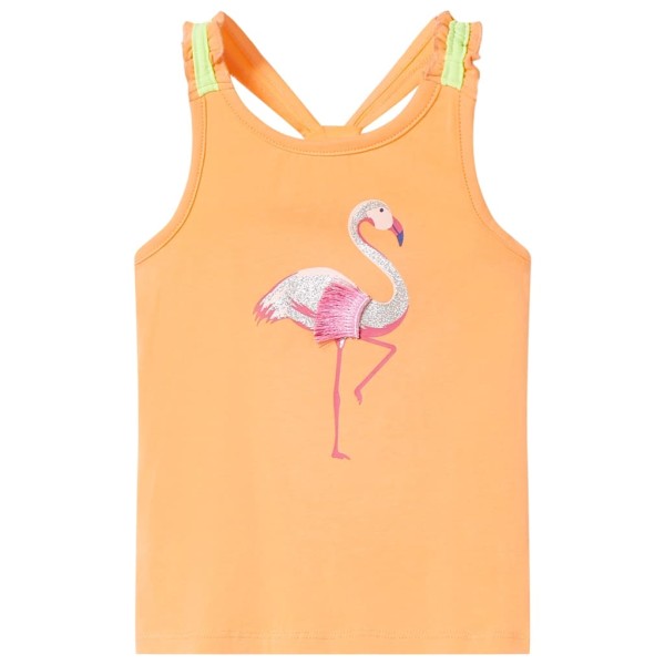 Camiseta de tirantes infantil naranja 128