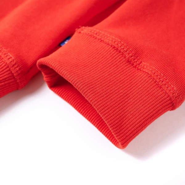 Sudadera para niños con capucha rojo 104