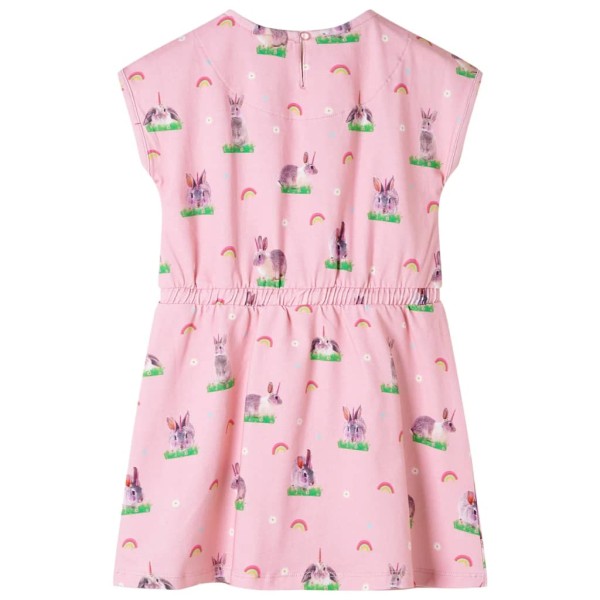 Vestido infantil rosa claro 128