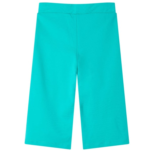 Pantalón infantil con perneras anchas verde menta 128