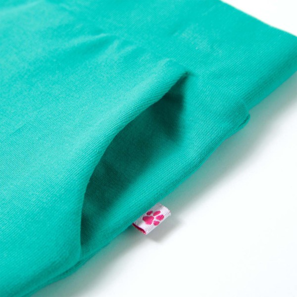 Pantalón infantil con perneras anchas verde menta 128