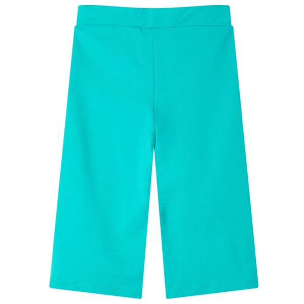 Pantalón infantil con perneras anchas verde menta 104