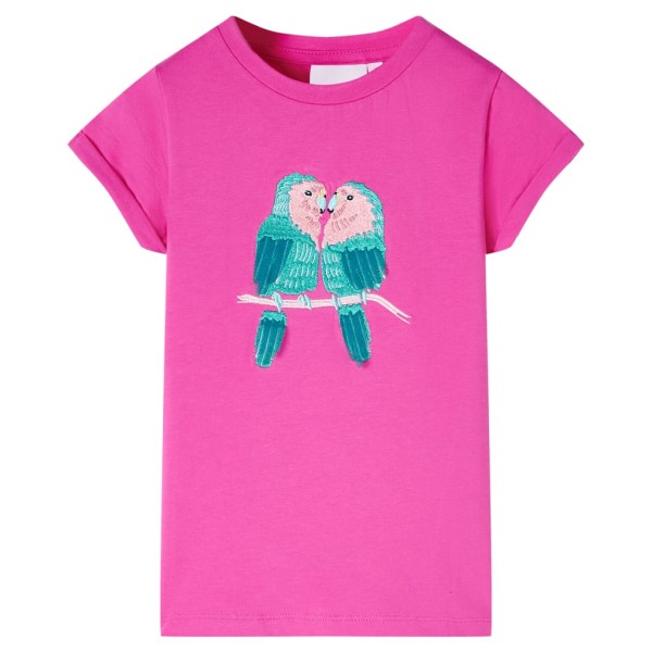 Camiseta infantil rosa oscuro 140