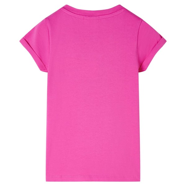 Camiseta infantil rosa oscuro 140