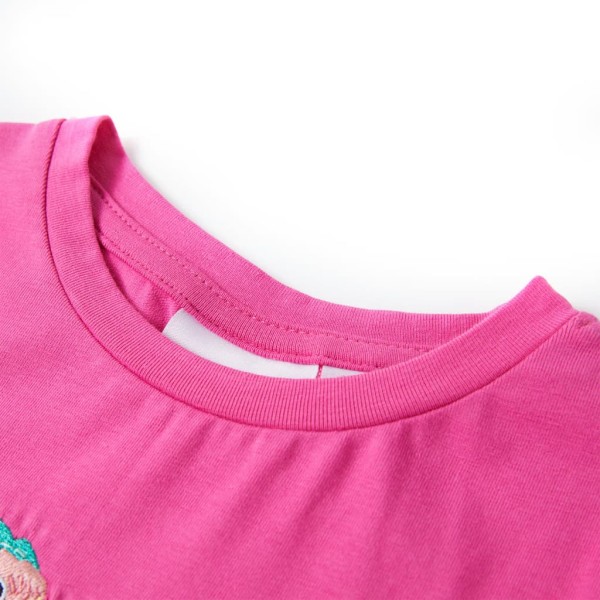 Camiseta infantil rosa oscuro 140