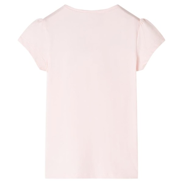 Camiseta infantil rosa suave 116