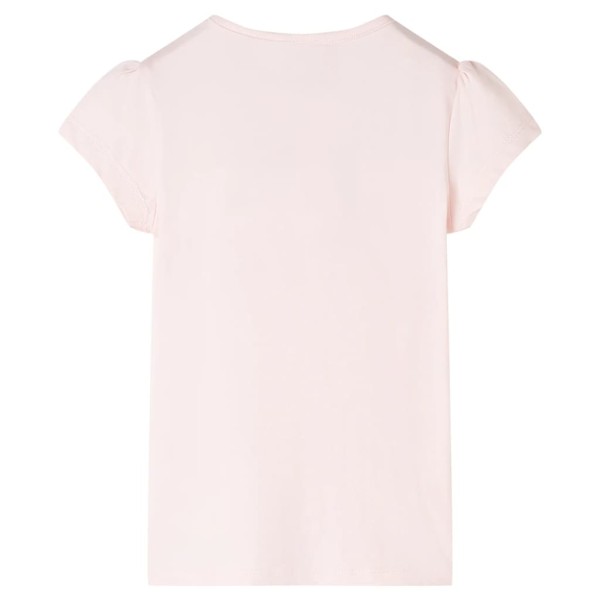 Camiseta infantil rosa suave 140