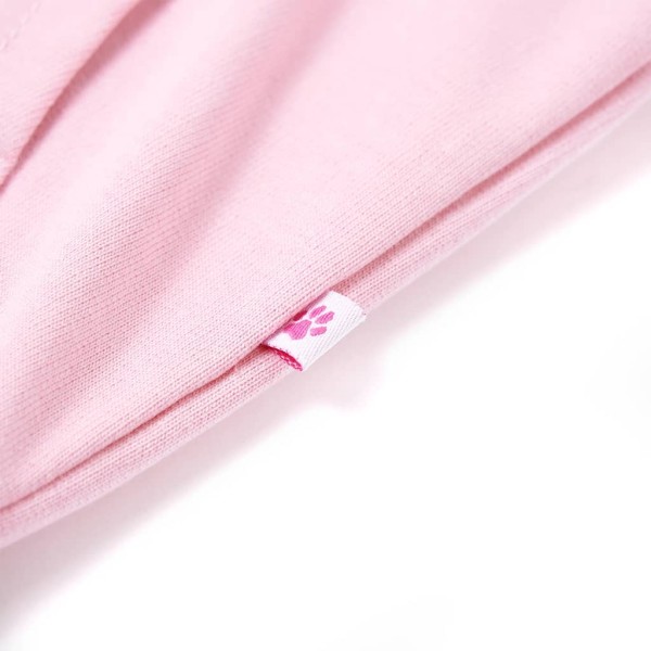 Sudadera infantil con capucha y cremallera rosa 116