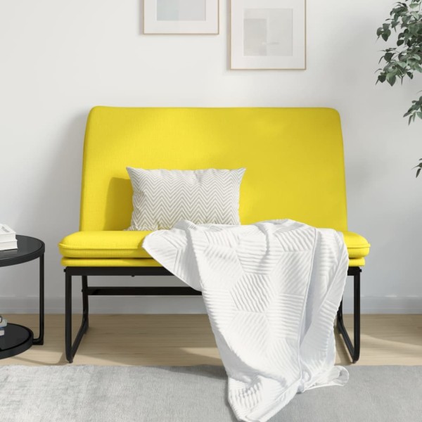 Banco de tela amarillo claro 100x75x76 cm