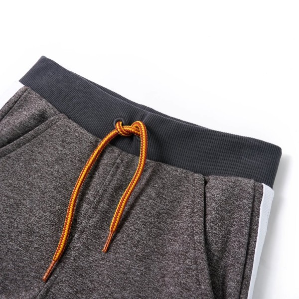 Pantalón de chándal infantil gris oscuro mélange 140