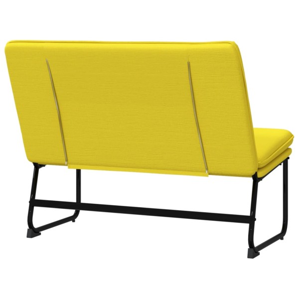 Banco de tela amarillo claro 100x75x76 cm