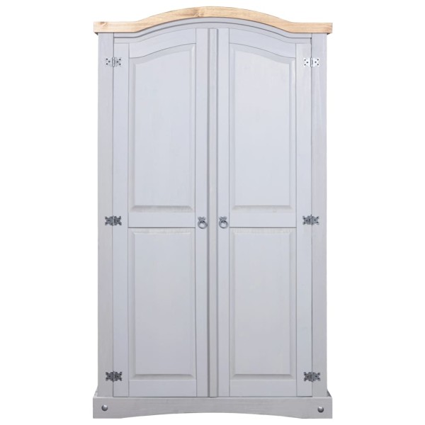 Armario madera de pino Mexicano estilo Corona gris 2 Puertas