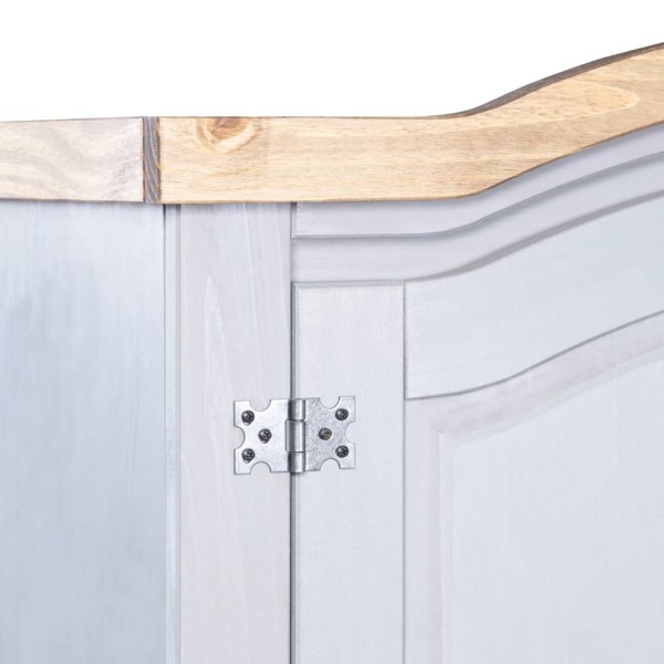 Armario madera de pino Mexicano estilo Corona gris 2 Puertas