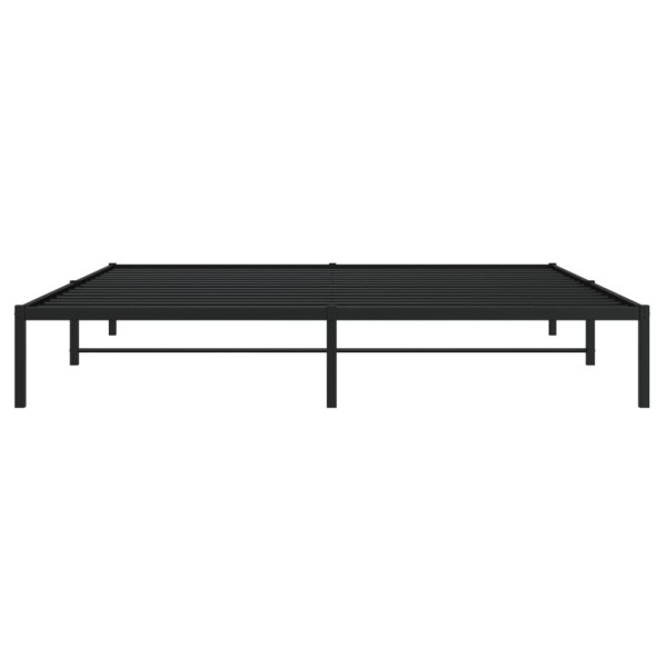 Estructura de cama de metal negro 193x203 cm