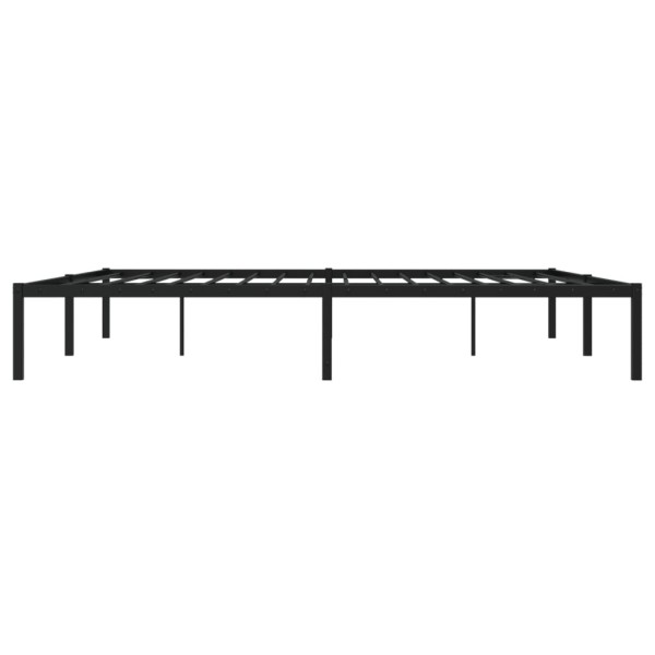 Estructura de cama de metal negro 193x203 cm