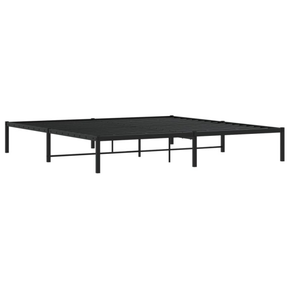 Estructura de cama de metal negro 193x203 cm