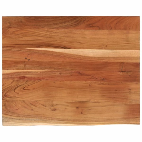 Tablero rectangular madera de acacia borde vivo 110x80x2,5 cm