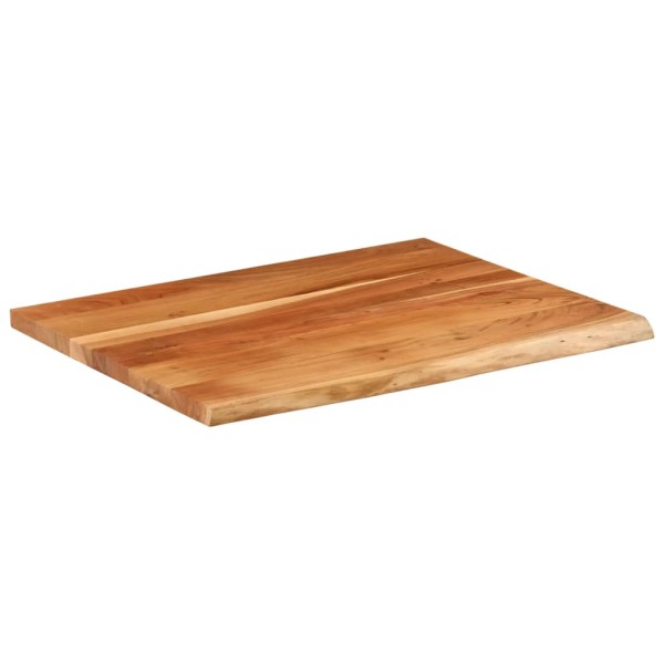 Tablero rectangular madera de acacia borde vivo 110x80x2,5 cm