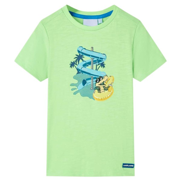 Camiseta infantil verde neón 92