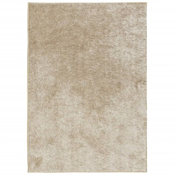 Alfombra pelo largo aspecto brillante ISTAN beige 160x230 cm