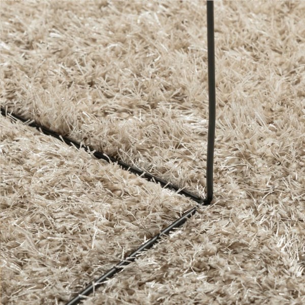 Alfombra pelo largo aspecto brillante ISTAN beige 240x340 cm