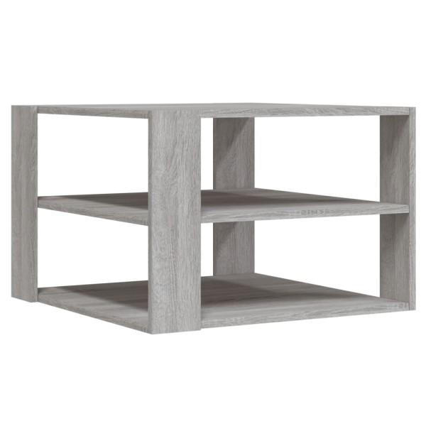 Mesa de centro madera de ingeniería gris Sonoma 59,5x59,5x40 cm