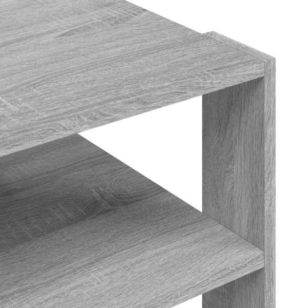 Mesa de centro madera de ingeniería gris Sonoma 59,5x59,5x40 cm