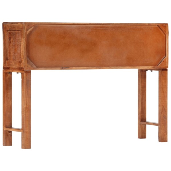 Mesa consola madera maciza de acacia rugosa 120x32x80 cm