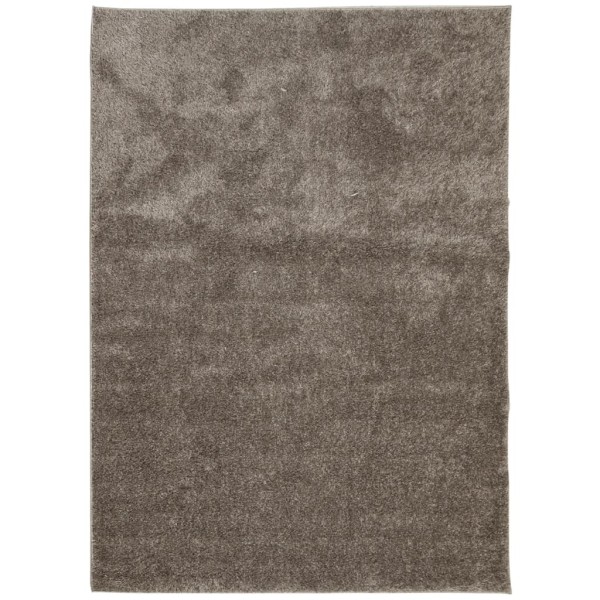 Alfombra pelo largo aspecto brillante ISTAN gris 240x340 cm