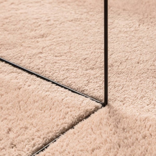 Alfombra de pelo corto suave lavable HUARTE rosado 100x200 cm