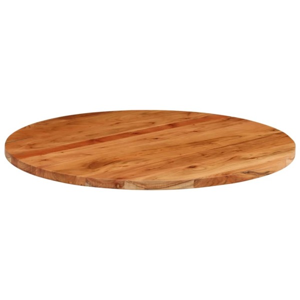 Tablero de mesa redondo madera maciza de acacia Ø80x2,5 cm