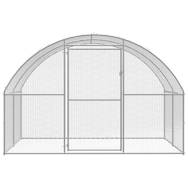 Gallinero de exterior de acero galvanizado 3x2x2 m