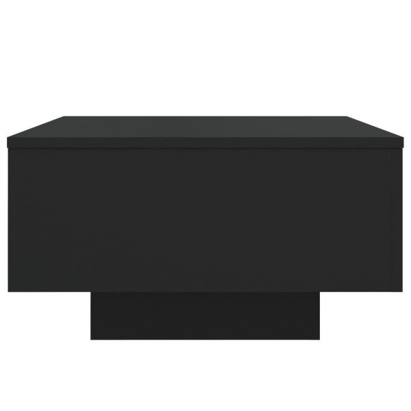 Mesa de centro madera de ingeniería negro 55x55x31 cm