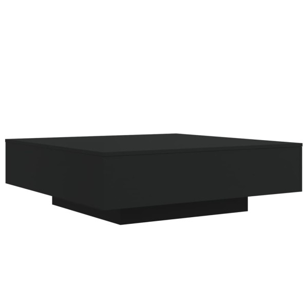 Mesa de centro madera de ingeniería negro 100x100x31 cm