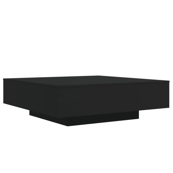 Mesa de centro madera de ingeniería negro 100x100x31 cm